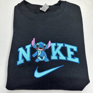 Nike Stitch Embroidered YOUTH Sweatshirt Kids Unisex Boy Girl Crewneck Gift